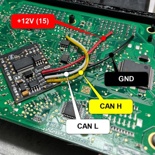 Pinout - emulator UniCAN - Renault ECU