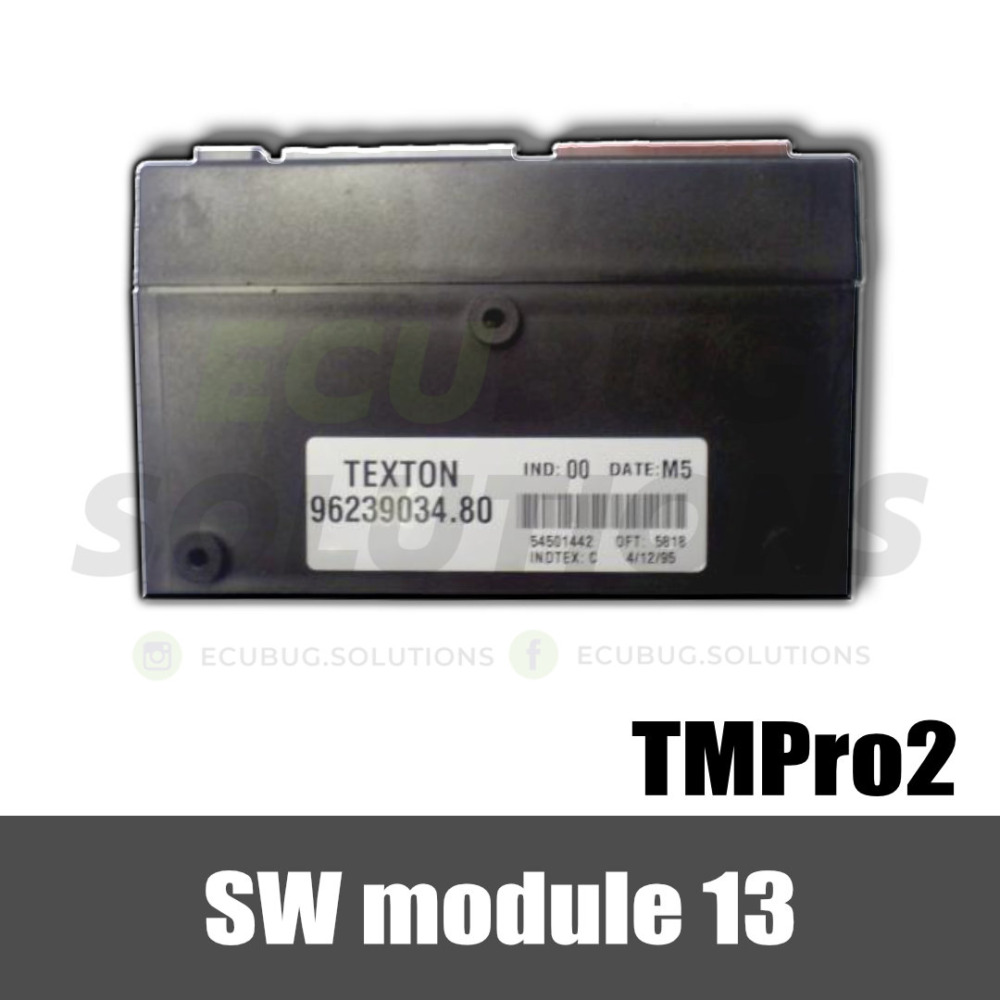 TMPro module 13 - Peugeot Fiat Lancia Citroen CPH Texton