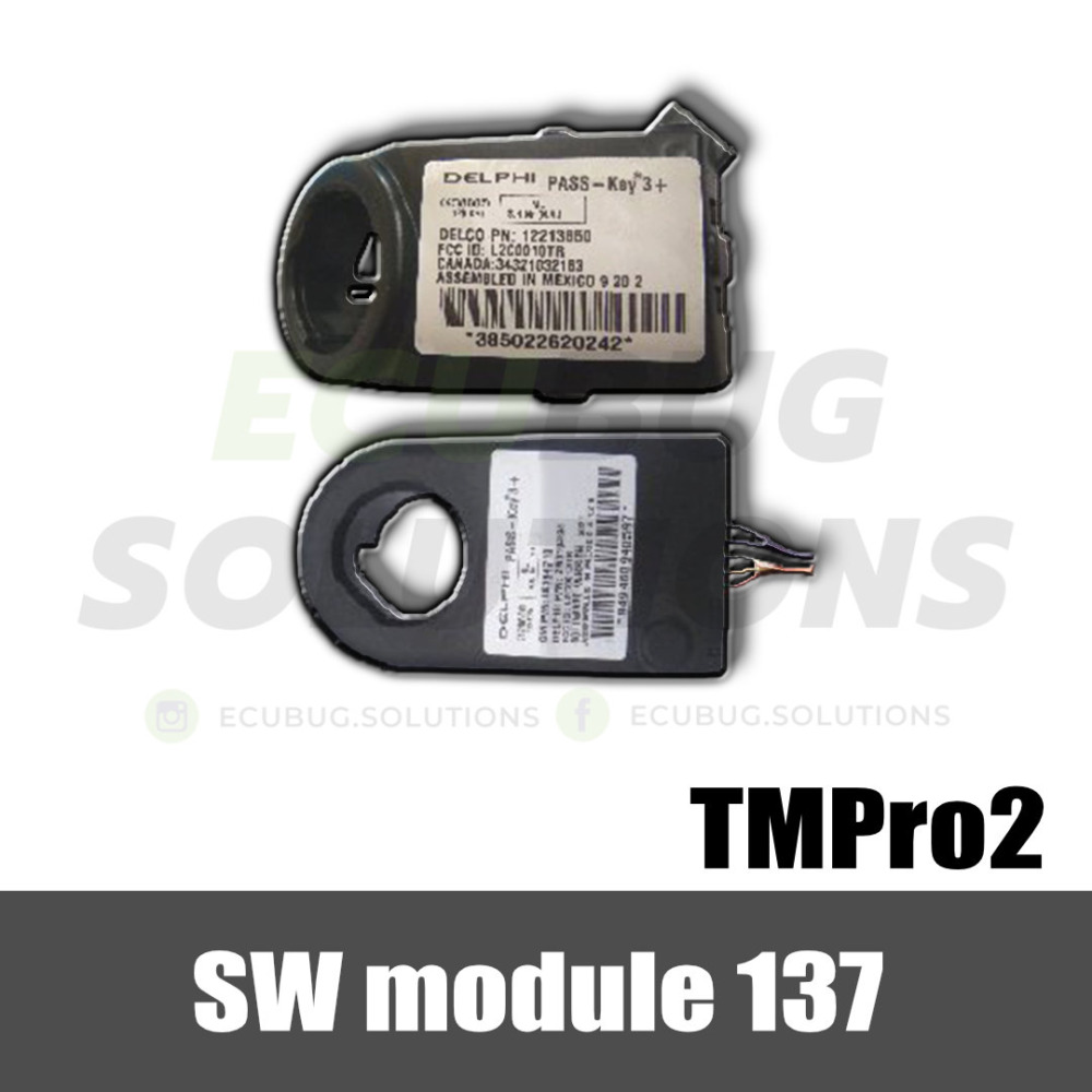 TMPro module 137 - General Motors GM Passkey3+ immobox Delphi ID48