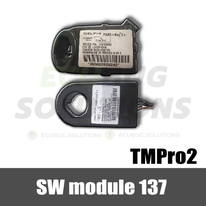 TMPro module 137 - General Motors GM Passkey3+ immobox Delphi ID48