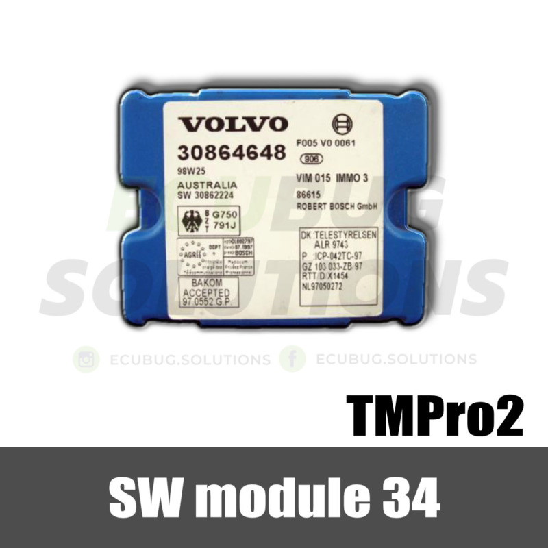 TMPro module 34 - Volvo IMMO3 immobox Bosch