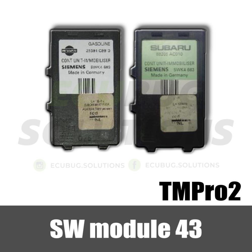 TMPro module 43 - Nissan Subaru immobox Siemens