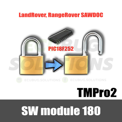 TMPro module 180 - Unlocking of locked PIC18F252 in SAWDOC