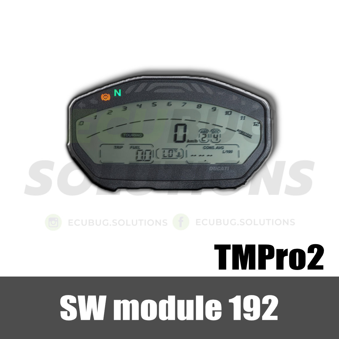 TMPro module 192 - Ducati Monster dashboard MTA - ECUBUG