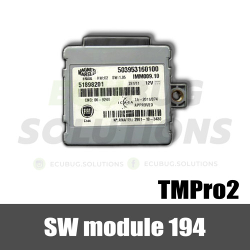 TMPro module 194 - Fiat South America immobox Marelli IMM009.10