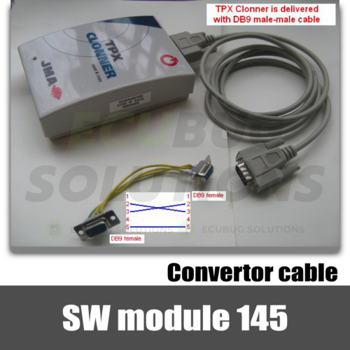 TMPro module 145 - Key copier for Philips Crypto 2 (HITAG2 ID46 TP12) keys onto JMA TPX3 and TPX4 transponders