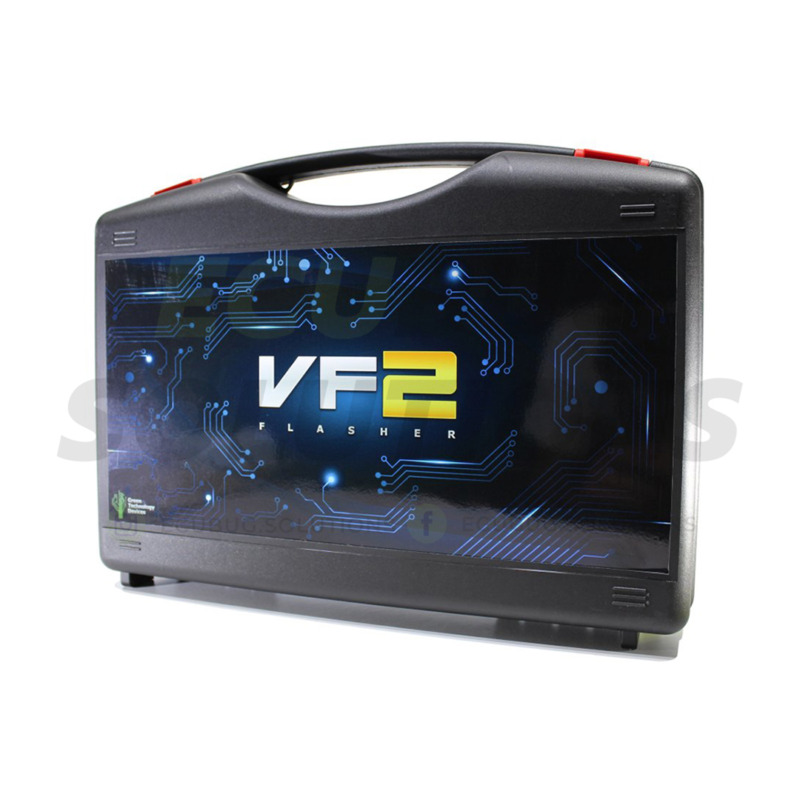 Durable padded carrying case for safe transport and storage of the VF2 Flasher