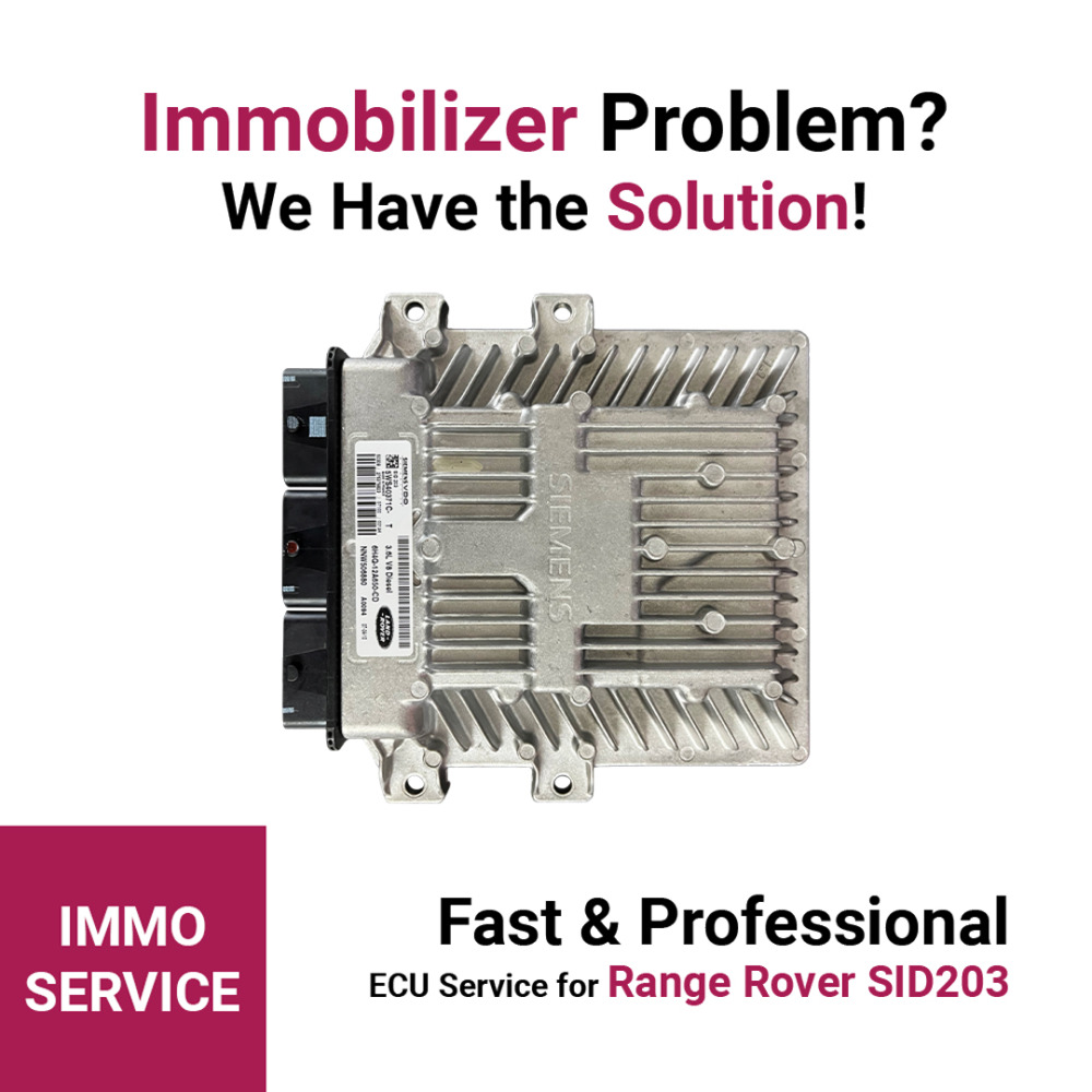 Siemens VDO SID203 ECU Service for Range Rover – Immobilizer Data Reading & Emulator Setup