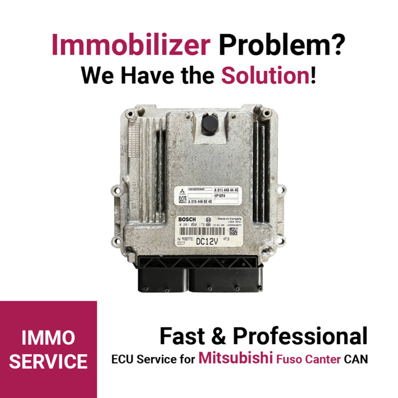 Bosch EDC17CP52 ECU Service for Mitsubishi FUSO CANTER – Immobilizer Data Reading & Emulator Setup