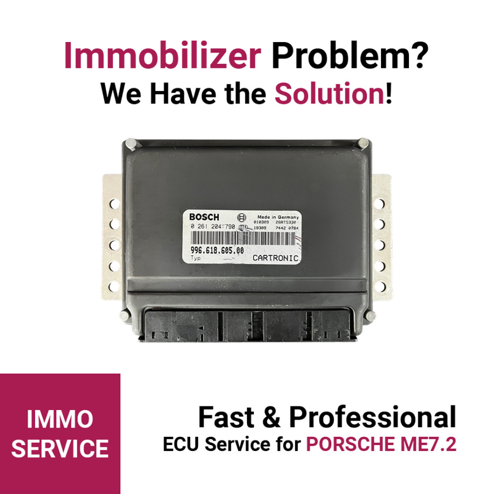 Bosch ME7.2 ECU Service for Porsche – Immobilizer Data Reading & Emulator Setup