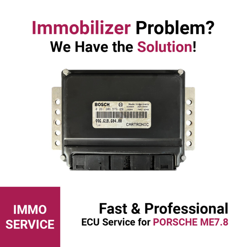 Bosch ME7.8 ECU Service for Porsche – Immobilizer Data Reading & Emulator Setup