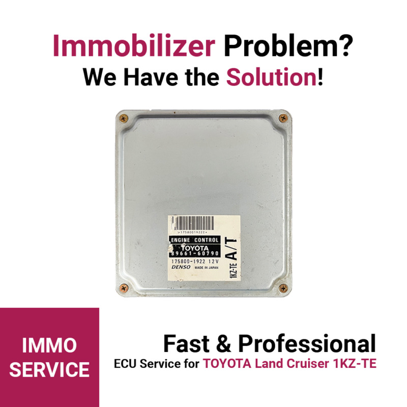 Denso 1KZ-TE ECU Service for Toyota Land Cruiser – Immobilizer Data Reading & Emulator Setup