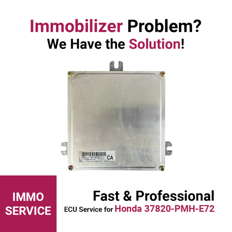 Keihin 37820-PMH-E72 ECU Service for Honda Civic – Immobilizer Data Reading & Emulator Setup