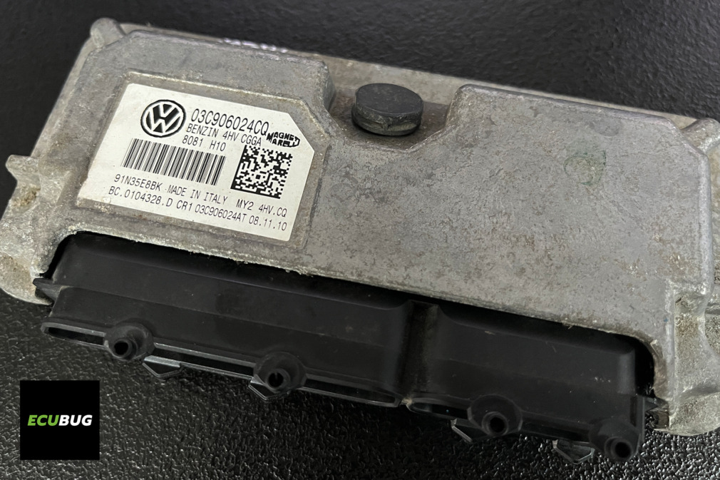 Magneti Marelli IAW 4HV engine ECU with part number 03C906024CQ from a Skoda Octavia II, VAG WFS4 immobilizer system